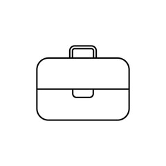 Briefcase Icon. Portfolio, Businessman Bag Symbol.            
