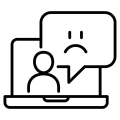 negative feedback icon