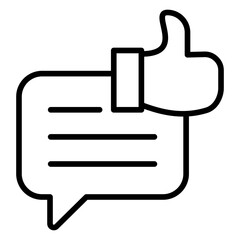 Obraz premium positive feedback icon