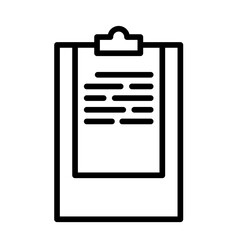 Clipboard healthy lifestyle icon with black outline style. clipboard, checklist, business, office, document, check, board. Vector Illustration