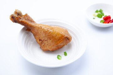 Delicious fresh pot stewed chicken leg