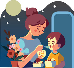 Mothers day vector illustration