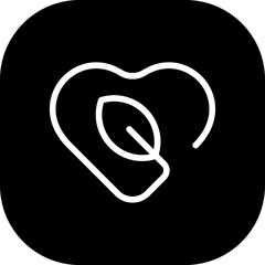 Vegetarian healthy lifestyle icon with black filled line outline style. vegetarian, organic, food, leaf, green, vegan, eco. Vector Illustration