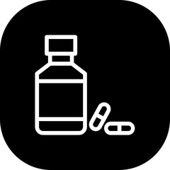 Supplements healthy lifestyle icon with black filled line outline style. healthy, nutrition, health, food, line, diet, vitamin. Vector Illustration