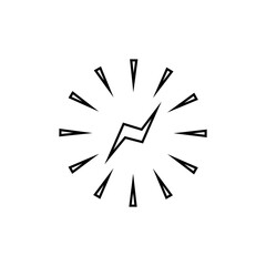 Powerful Icon. Strength, Strong Symbol.       