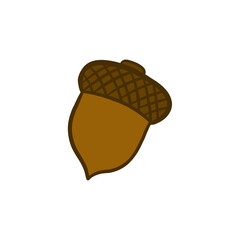 Brown Acorn Drawing