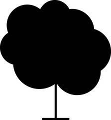 Tree line icon. Wood. Vector illustration