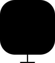 Tree line icon. Wood. Vector illustration