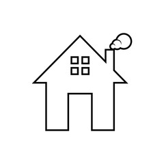 Fototapeta premium Home Icon. House, Residence Symbol - Vector