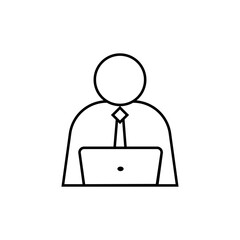 Manager Icon.  Employee Sign, Employment Symbol - Vector.