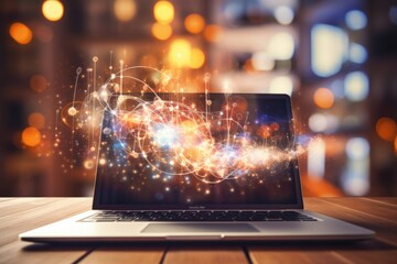 E-learning concept background