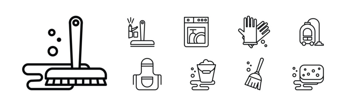 Vector bucket and mop. Cleaning Icon Stock Vector by ©Ukususha 345151228