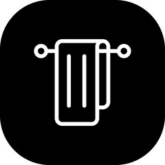 Tool hotel icon with black filled line outline style. repair, tool, work, wrench, spanner, technology, gear. Vector Illustration