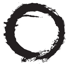 渦巻　円　筆　黒　アイコン