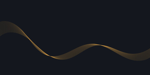 Abstract wave element for design. Digital frequency track equalizer. Stylized line art background. Vector illustration. Wave with lines created using blend tool. Curved wavy line, smooth stripe.