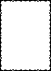 vector frames black on a white background