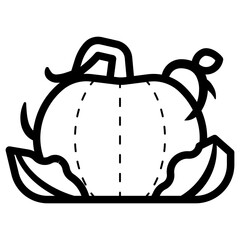 pumpkin plant icon