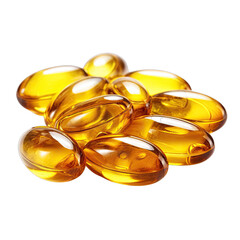 Fish oil, realistic, isolated on transparent background Png V1