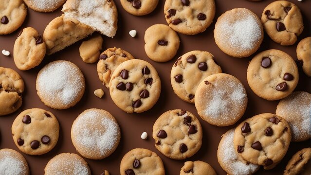 Cookie or biscuit wallpaper, background backdrop