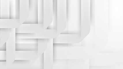White modern abstract background with shapes