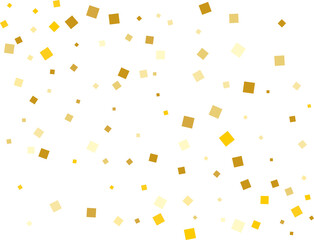 Yellow Squares Confetti