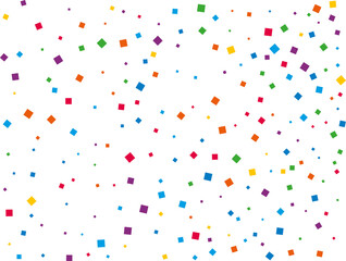 Wedding Rainbow Square Confetti