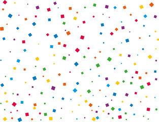 Wedding Rainbow Square Confetti