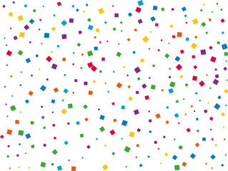 Wedding Rainbow Square Confetti