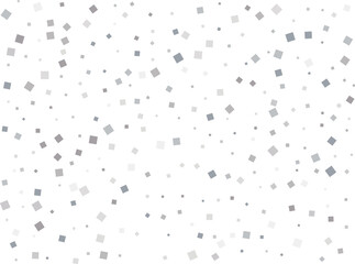 Elegant Shiny Silver Square Confetti