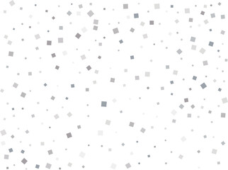 Elegant Shiny Silver Square Confetti