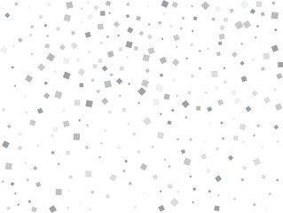 Elegant Shiny Silver Square Confetti