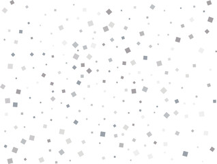 Elegant Shiny Silver Square Confetti
