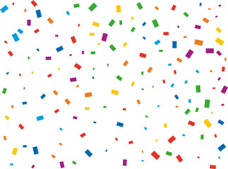 Christmas Rainbow Rectangular Confetti