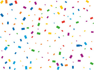 Christmas Rainbow Rectangular Confetti