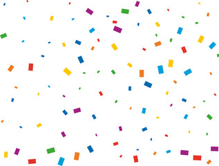 Christmas Rainbow Rectangular Confetti