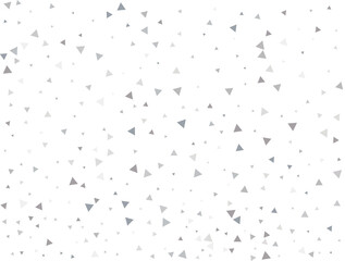 Christmas Silver Triangular Confetti