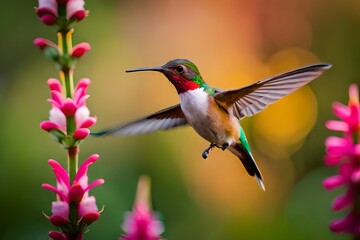 Fototapeta premium hummingbird on a flower