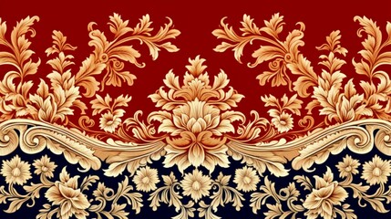 red and gold background