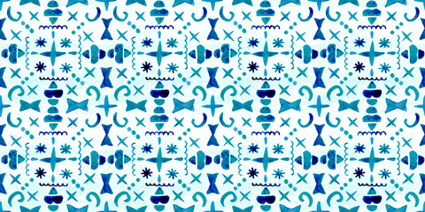 タイル柄シームレスパターン