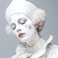 ピエロのイメージ - image of Pierrot - No3-6 Generative AI - obrazy, fototapety, plakaty