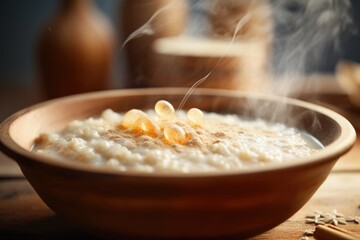 Morning porridge background