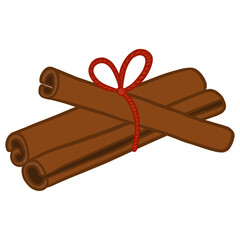 Cinnamon With Red Ribbons