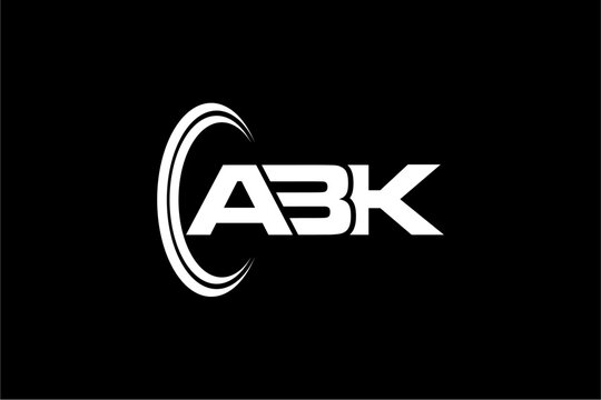ABK creative letter logo design vector icon illustration	
