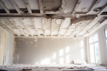 Replaster the ceiling concept background