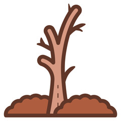 bare fall tree icon