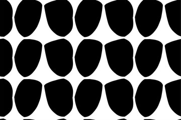 Doodling line handdrawn minimalist seamless pattern	black white