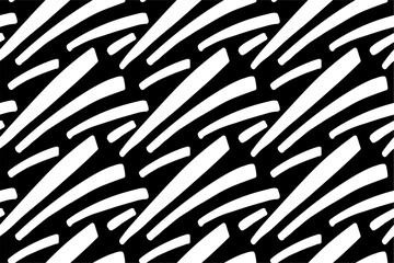 Doodling illustration wallart line handdrawn minimalist seamless pattern	