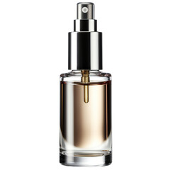 Naklejka premium Serum dropper bottle. Essential oil flask isolated mockup isolated on transparent