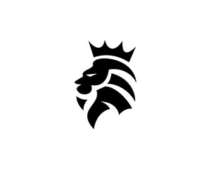 Lion with crown logo