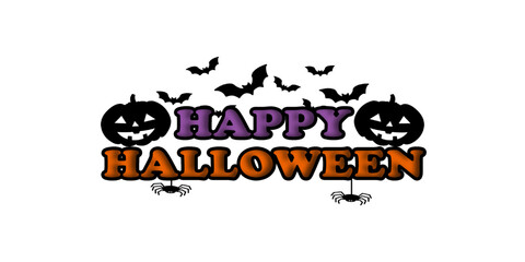 "Happy Halloween Logo" is a fun and festive design suitable for creating a logo for Halloween-themed parties, events, or businesses.